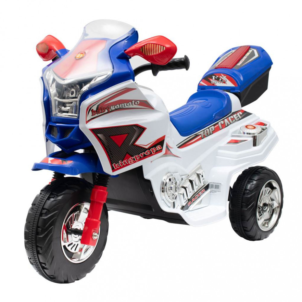 Detská elektrická motorka Baby Mix RACER biela