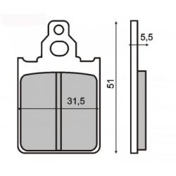 Brzdov platniky CAGIVA, PIAGGIO (RMS 225100160)