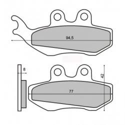 Brzdov  platniky APRILIA, HONDA 225100360