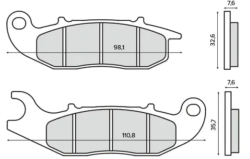 Brzdov� platni�ky HONDA PCX 2019-2022, (RMS 225103340)