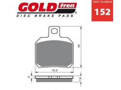 Brzdov platniky YAMAHA, PIAGGIO 152 AD GOLD FREN