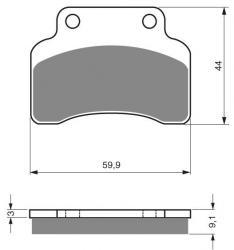 Brzdov platniky KEEWAY, CPI, PEUGEOT IP000194