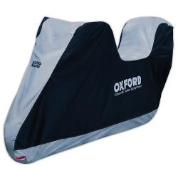 OXFORD AQUATEX plachta na motorku s priestorom na kufor ierna/strieborn XL CV207