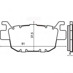 Brzdov platniky HONDA 225102570