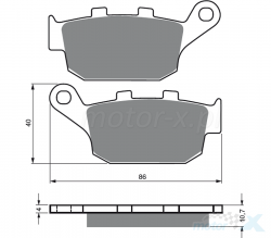 Brzdov platniky BUEL HONDA SUZUKI YAMAHA 020 S3 GOLD FREN