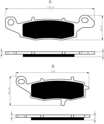 Brzdov platniky SUZUKI 104 S3 GOLD FREN