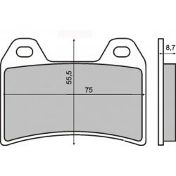 Brzdov platniky APRILIA, DUCATI 225101100