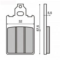 Brzdov platniky APRILIA, MALAGUTI, PIAGGIO 225100070