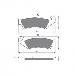 Brzdov platniky HONDA, SUZUKI, YAMAHA 041 S3 GOLD FREN