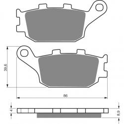 Brzdov platniky HONDA KAWASAKI SUZUKI YAMAHA 021 S3 GOLD FREN