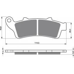 Brzdov platniky HONDA, VICTORY 178 S3 GOLD FREN