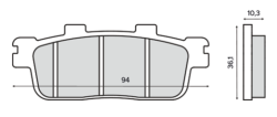 Brzdov platniky RMS 225103230 SYM