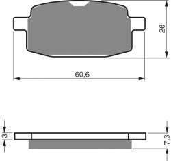 Brzdov platniky ITALJET, MBK, YAMAHA IP000195