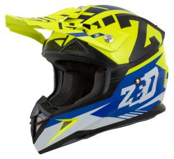 Detsk motocrosov prilba X1.9D TARGA lt fluo/modr ZED