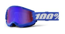 STRATA 2 JUNIOR, Detsk motokrosov okuliare modr 100%, ervenomodr plexi