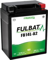Gélový akumulátor FB14L-A2 GEL (YB14L-A2, 12N14-3A) FULBAT