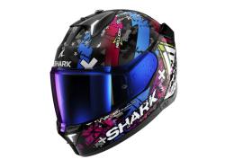 Intergrlna moto prilba SHARK SKWAL i3 Hellcat Mat KUB ierno erven modr