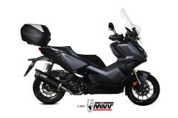 Koncovka vfuku MIVV MOVER BLACK, HONDA ADV 350 2022, MV.HO.0004.LV