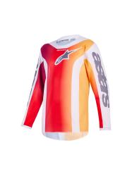 Motokrosov dres ALPINESTARS YOUTH FLUID PORTL, erveno oranov