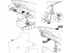 SHAD H0CR12IF Nosi bonch kufrov, HONDA CROSSTOURER, 3P SYSTM