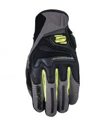 Pánske rukavice FIVE RS4 gray/fluo yellow