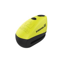 Zámok na kotúč s alarmom QUARTZ XA7 yellow/black 7mm 