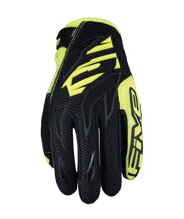 Motocrosové rukavice FIVE MXF3 black/fluo yellow